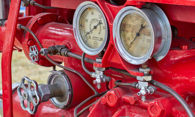 Vintage Fire Engine Components