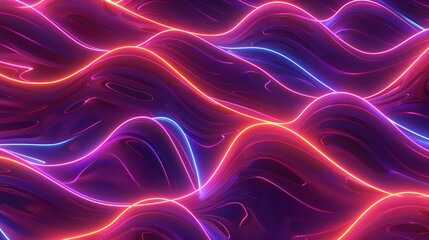 Fototapeta premium Abstract Neon Wave Background