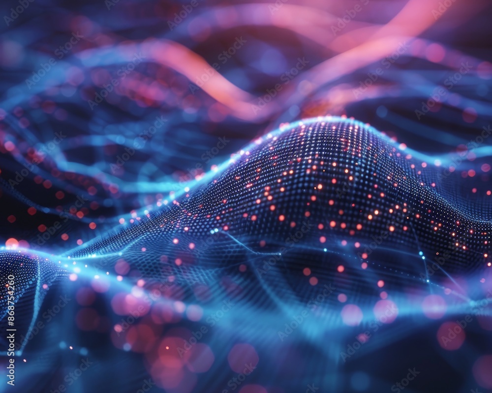 Poster advanced technology network enhances wave particle connectivity in information technology