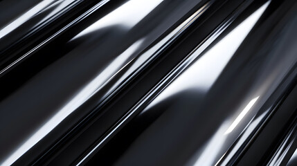 Sleek and polished chrome texture reflecting light