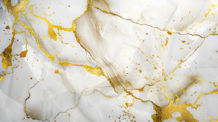 White porcelain marble textures with gold veining
