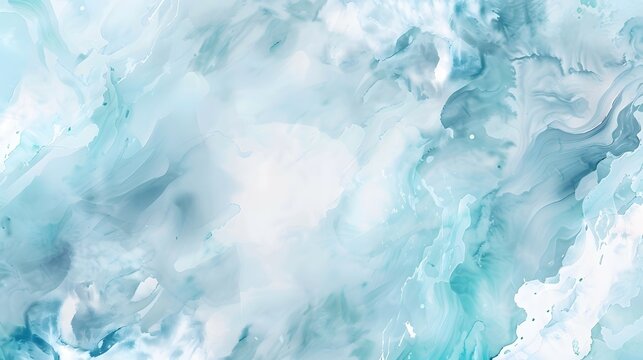 Abstract turquoise watercolor background. The color of a sea wave