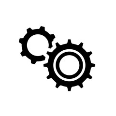 setting, gears - vector icon