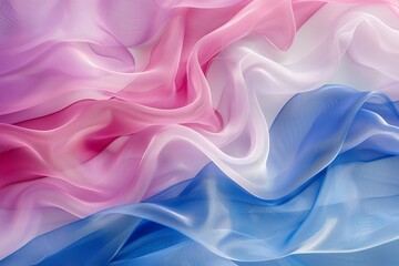 Fototapeta premium A seamless abstract wave pattern in the transgender pride colors