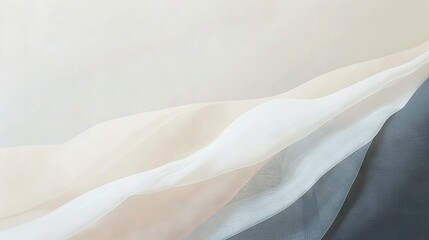 Fototapeta premium A sharp image of a white-grey canvas with a black-white feline in the foreground