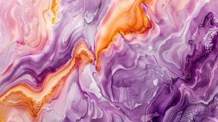 Fototapeta premium Abstract Swirls of Purple and Orange