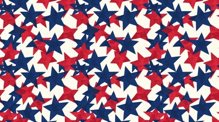 Fototapeta premium Stars in patriotic colors