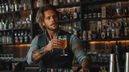 a barman, professional shot