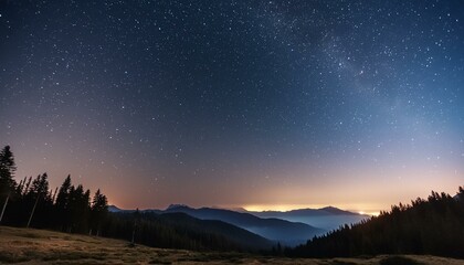 Naklejka premium Night sky full of stars