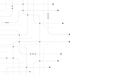 Abstract digital background. Technology background with crossed lines and dots. © AndS