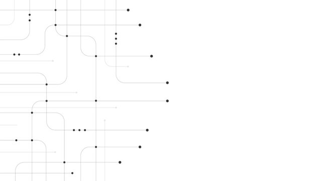 Abstract digital background. Technology background with crossed lines and dots.