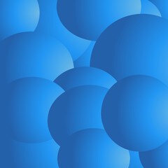 Vector of abstract blue balls sphere shape pattern wallpaper background