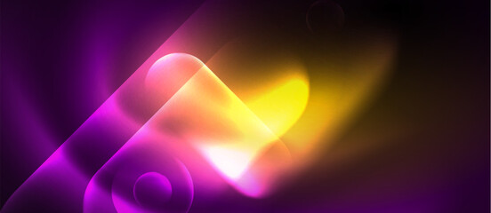 Shiny color neon glowing design. Vector Illustration For Wallpaper, Banner, Background, Card, Book Illustration, landing page