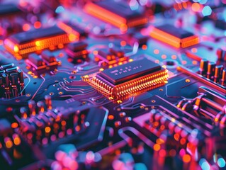 Obraz premium Computer Motherboard