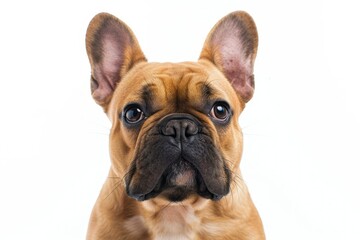 Fototapeta premium French Bulldog against white background
