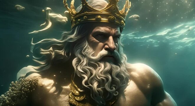 king poseidon underwater