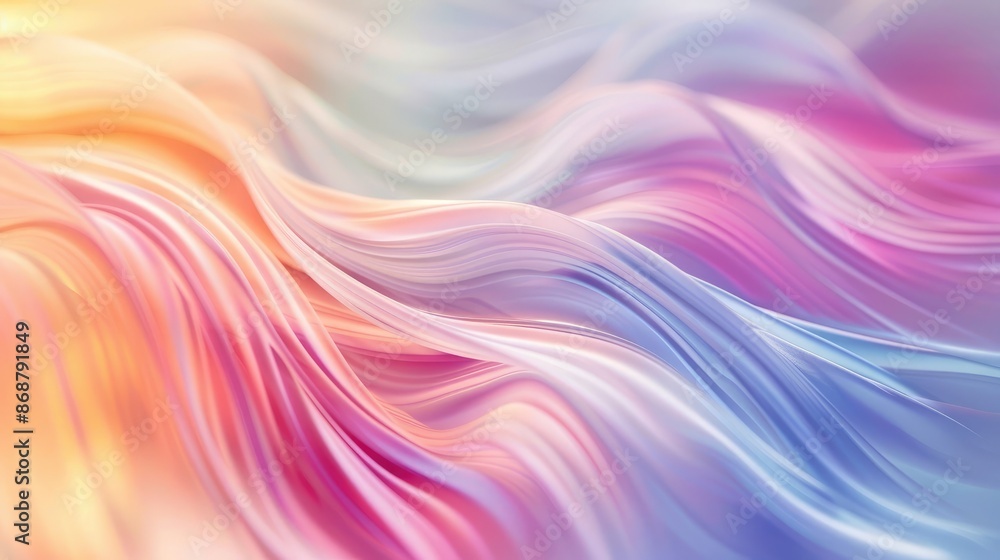 Poster soft focus abstract background with colorful, flowing lines.