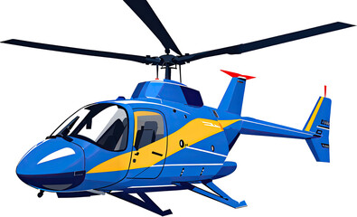 Flying Helicopter transparent background