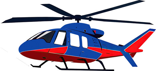 Flying Helicopter transparent background