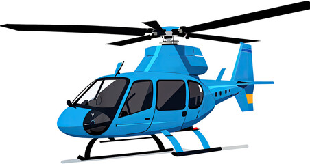 Flying Helicopter transparent background