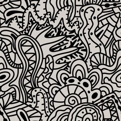 Abstract seamless paint spots doodle pattern for wrapping paper and fabrics