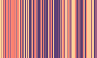 Obraz premium Pattern of vertical stripes, colorful thin and thick lines. Irregular stripe background, vector seamless texture. Abstract striped geometric design in bright colors.