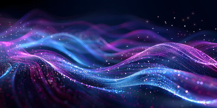 Abstract blue background with waves