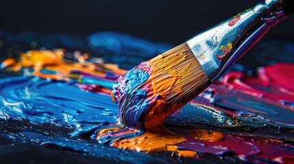 Obraz premium Dynamic Paint Splash: Capturing Colorful Creativity