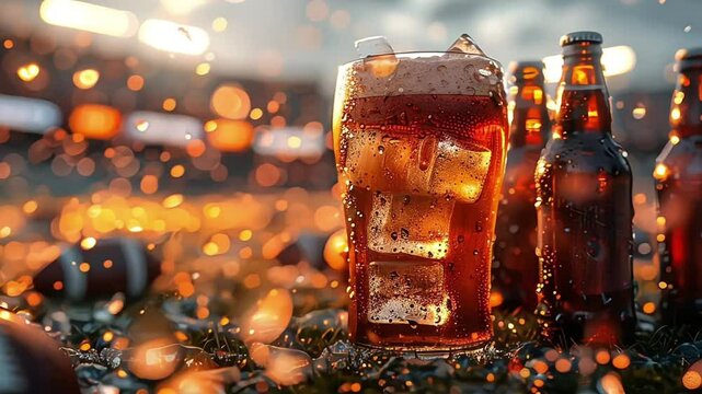 Beers in a Stadium Setting