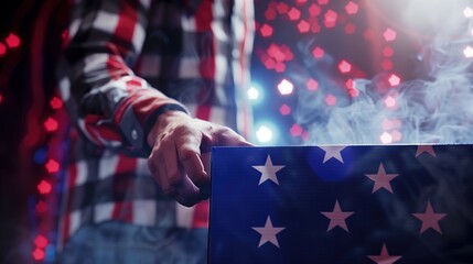Political Stage Campaign Speech