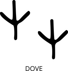 Obraz premium Animals footprints. Realistic Prints wildlife foot icon, bird paw, pets footstep silhouette, print hoofed feet. Cat, dog, wolf, chicken, horse and other vector illustrations.