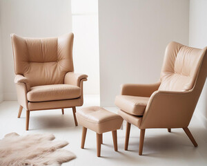 a premium chair and rest set made with generative AI