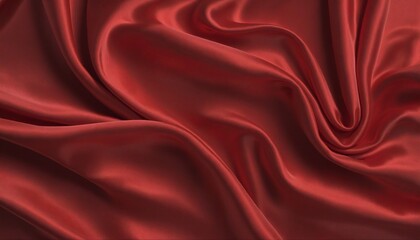 Obraz premium Luxurious Satin Drapery in Red Silk Texture