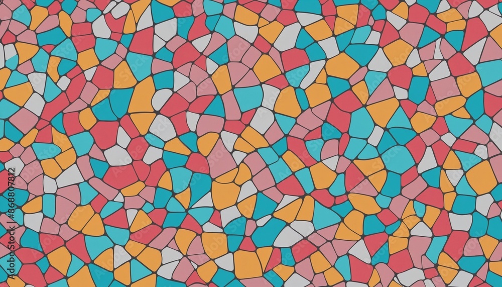 Poster three-dimensional geometric design with multilayer abstract textures