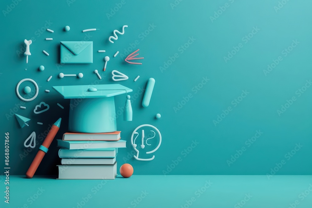 Poster conceptual minimal banner featuring a cyber cosmetic splash theme with dynamic digital components wi