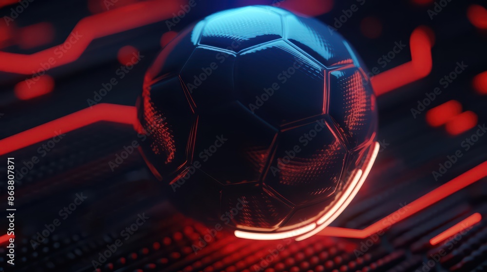 Poster conceptual minimal banner featuring a cyber sport arena theme with dynamic digital components with c
