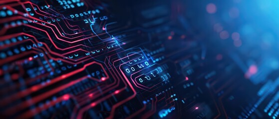 Obraz premium Conceptual minimal banner featuring a cyber music splash theme with dynamic digital components with copy space