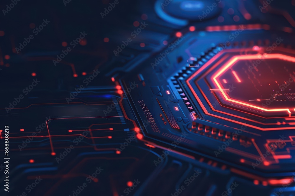 Poster conceptual minimal banner featuring a cyber sport arena theme with dynamic digital components with c