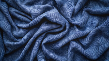 Beautiful texture of twisted fabric, flatlay