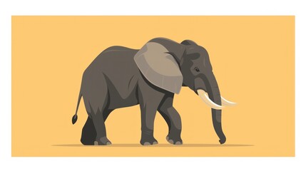 Fototapeta premium African Elephant Illustration