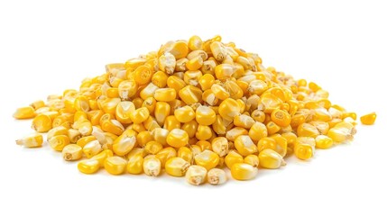Corn Pile White Background