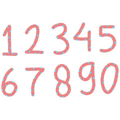 hand drawn numbers