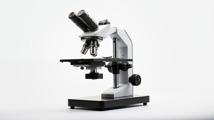 microscope isolated on white
