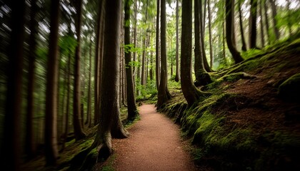 trail in the woods