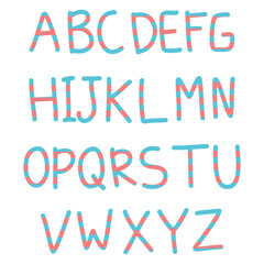 hand drawn alphabet