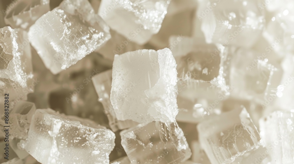Poster a pile of ice cubes stacked on top of each other