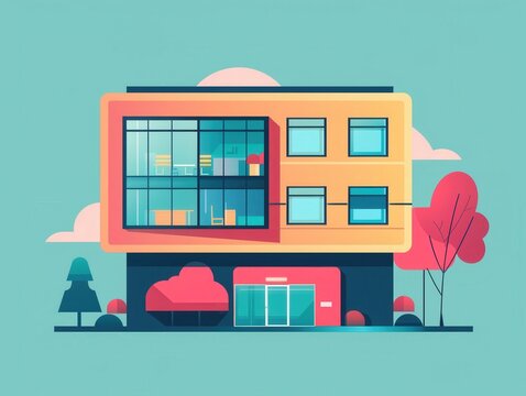 recommend clip art: Crisis centers flat design side view theme help animation Complementary Color Scheme