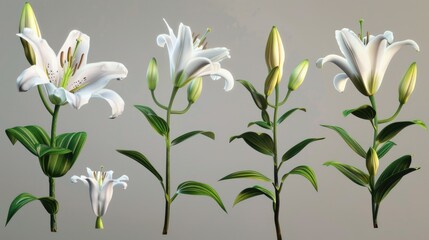 A bouquet of white flowers arranged together on a surface