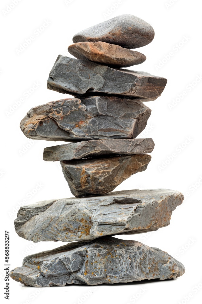 Poster a stack of rocks sitting on top of each other