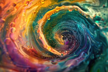 A vibrant swirl of liquid, perfect for illustration or design